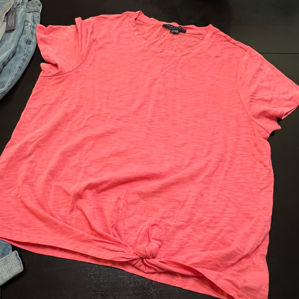 Social standard Sanctuary XXL 2x coral orange tie bottom top NEW